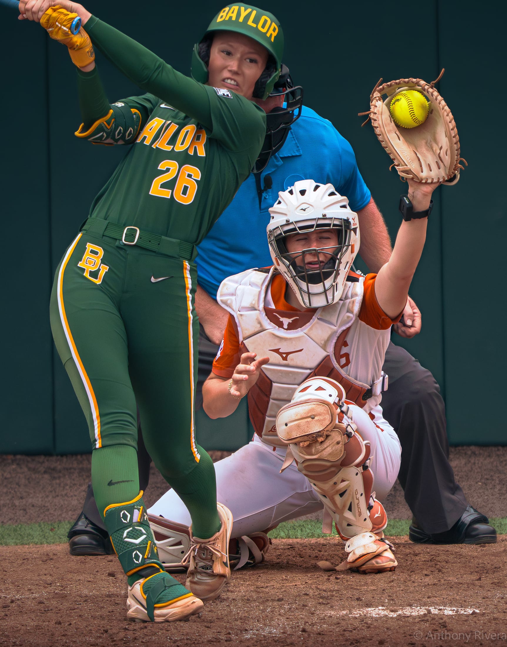 Reese Atwood as Catcher for the University of Texas.