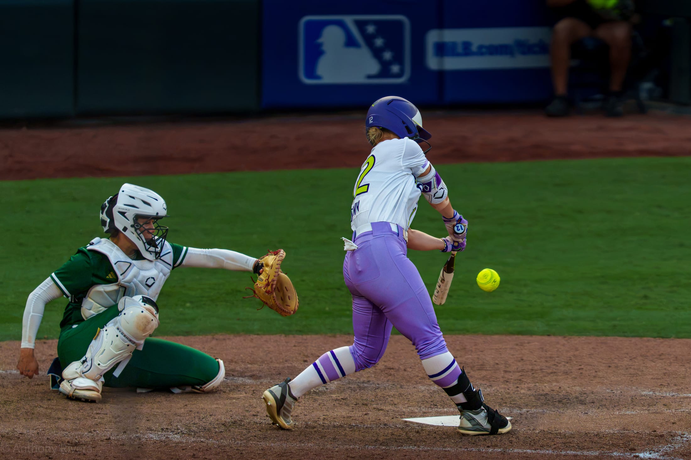 Goodwin sets up the first run in the Volts' new home at Dell Diamond.